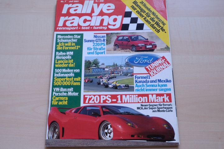 Deckblatt Rallye Racing (07/1991)